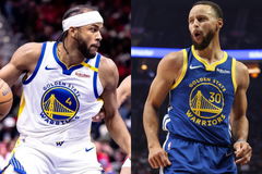 Moses Moody, Stephen Curry