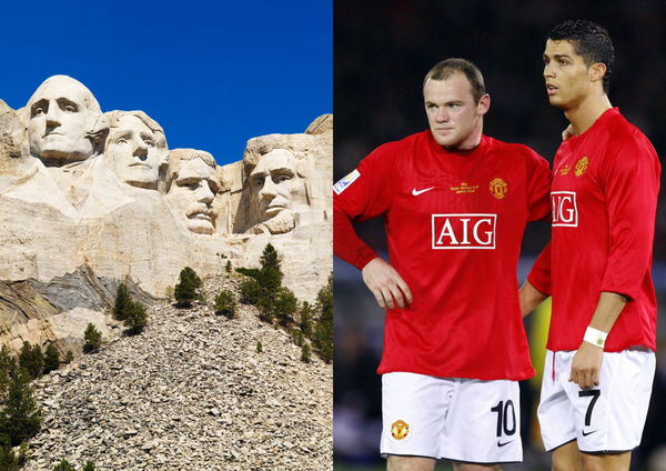 Mount Rushmore Cristiano Ronaldo and Wayne Rooney