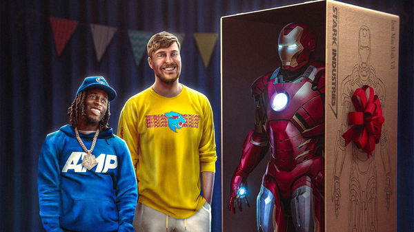 MrBeast gave Kai Cenat an Iron Man suit