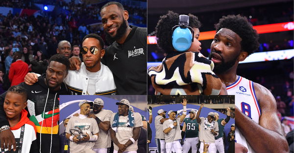 Looks Like a Father-Son Duo”: Despite Jalen Hurts Masterclass, Joel Embiid  and 5'2' Kevin Hart Steal the Public's Eye During NFL's Eagles vs 49ers  Playoffs Game - EssentiallySports