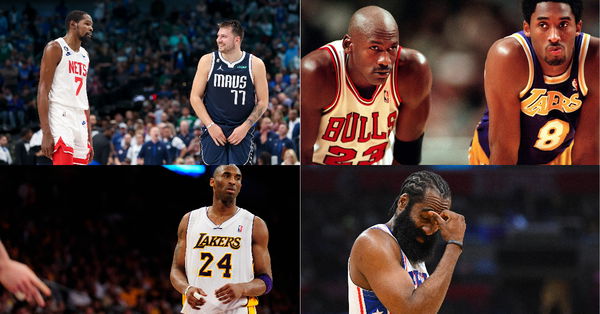 Luka Doncic, Kobe Bryant, James Harden, Michael Jordan, Kevin Durant