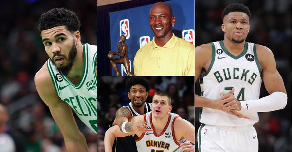 Michael Jordan, Nikola Jokic, Giannis Antetokounmpo, Jayson Tatum