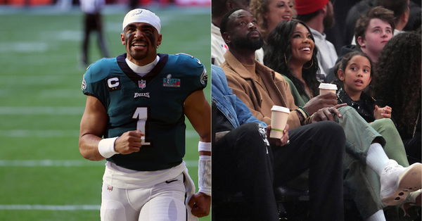 Jalen Hurts, Gabrielle Union, Dwyane Wade