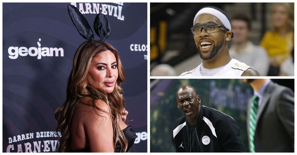 Marcus Jordan, Michael Jordan and Larsa Pippen