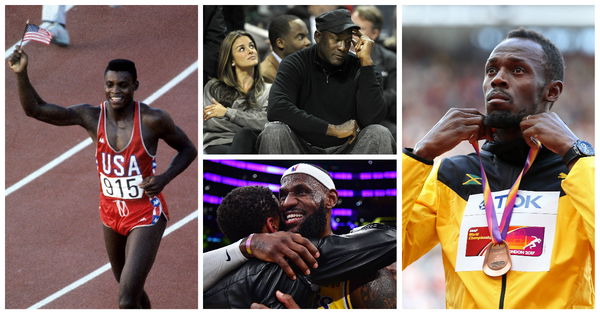 LeBron James, Michael Jordan, Usain Bolt, Carl Lewis