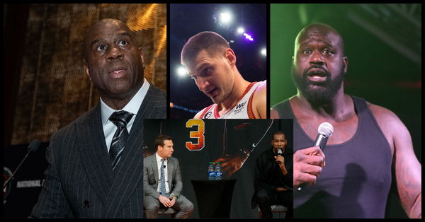 Magic Johnson, Nikola Jokic, Mat Ishbia, Kevin Durant, Shaquille O&#8217;Neal