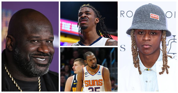 Ja Morant, Shaquille O&#8217;Neal, Myles O&#8217;Neal, Kevin Durant