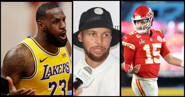 Stephen Curry, Patrick Mahomes, LeBron James