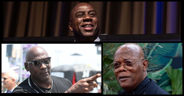 Michael Jordan, Samuel L Jackson, Magic Johnson