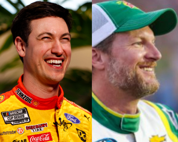 Joey Logano and Dale Earnhardt Jr