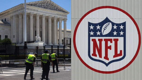 NFL logo and the US Capitol