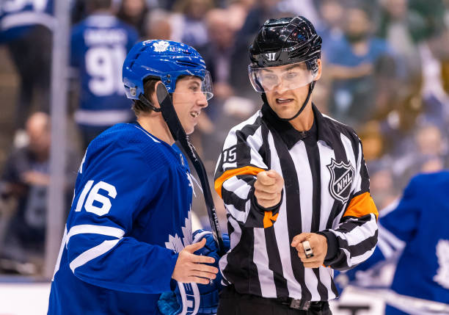 NHL Referee Forced to Quit Florida Panthers vs Maple Leafs Game After Serious Injury Scare