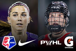 NWSL and PWHL Collage