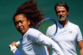 Naomi Osaka and coach