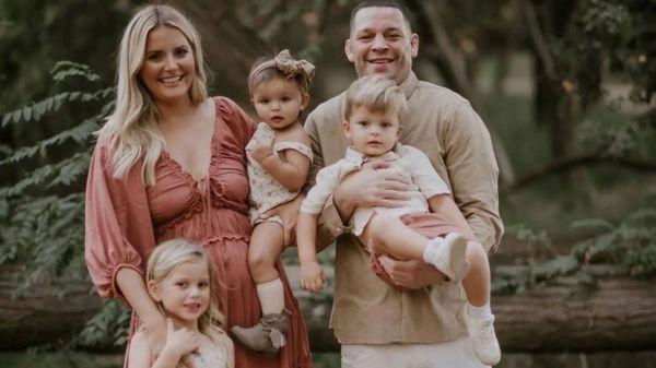 Nate Diaz and his family