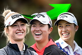 Nelly Korda, Rose Zhang and Jeeno Thitikul