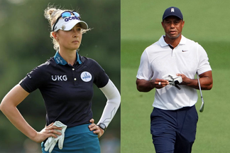 LPGA Pro Nelly Korda and PGA Tour Pro Tiger Woods