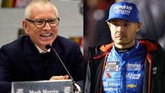 Mark Martin and Kyle Larson