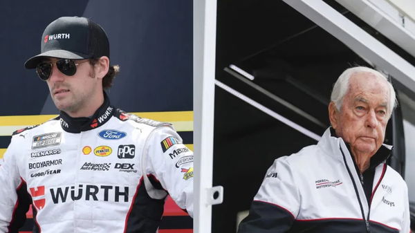 Ryan Blaney and Roger Penske