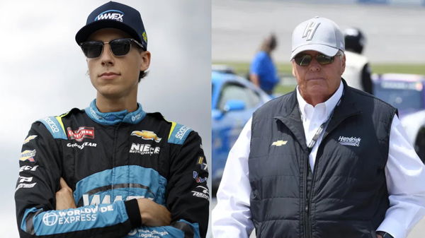 Carson Hocevar and Rick Hendrick