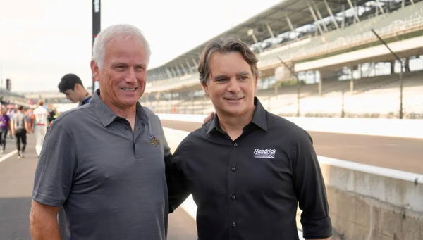 Ricky Rudd with Jeff Gordon