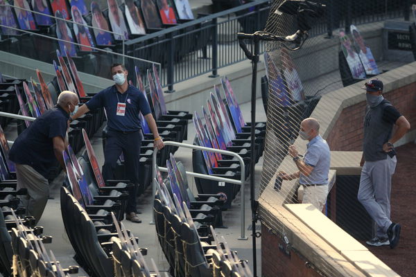 MLB, Baseball Herren, USA Exhibition-New York Yankees at New York Mets, Jul 18, 2020; New York City, New York, USA; New