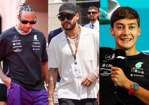 Neymar Jr Lewis Hamilton George Russell