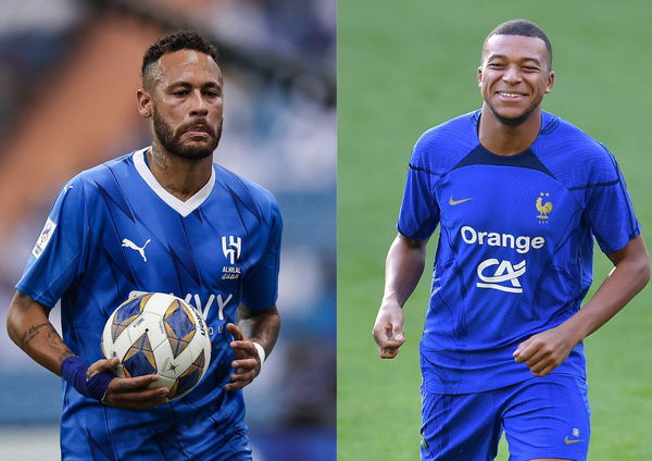 Neymar and Kylian Mbappe