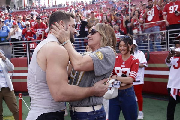 Nick Bosa with mother