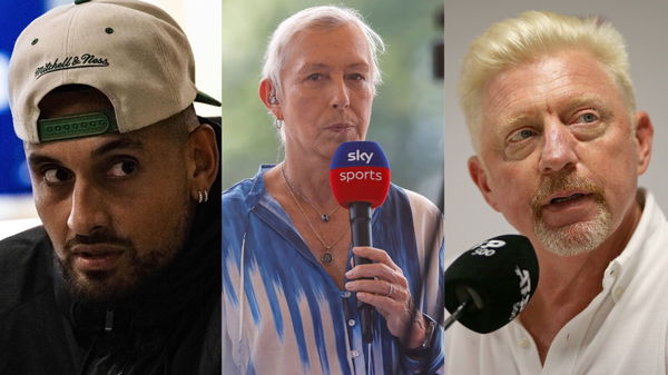 Nick Kyrgios, Martina Navratilova, Boris Becker