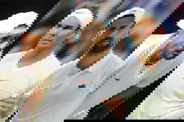 Nick Kyrgios Rafael Nadal Novak Djokovic