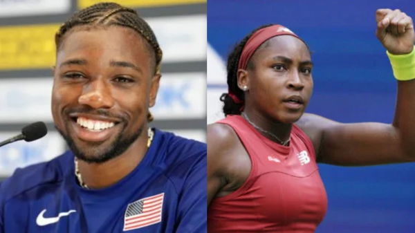 Noah Lyles and Coco Gauff FB