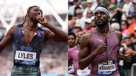 Noah Lyles and Kenny Bednarek