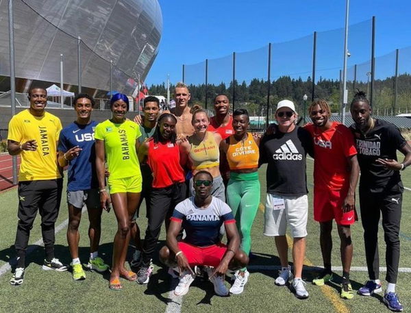 Noah Lyles in training Camp