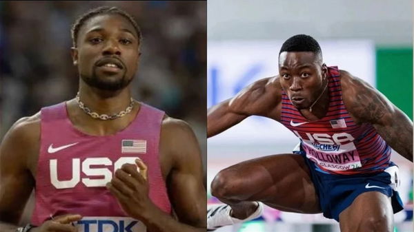 Noah lyles and Grant Holloway