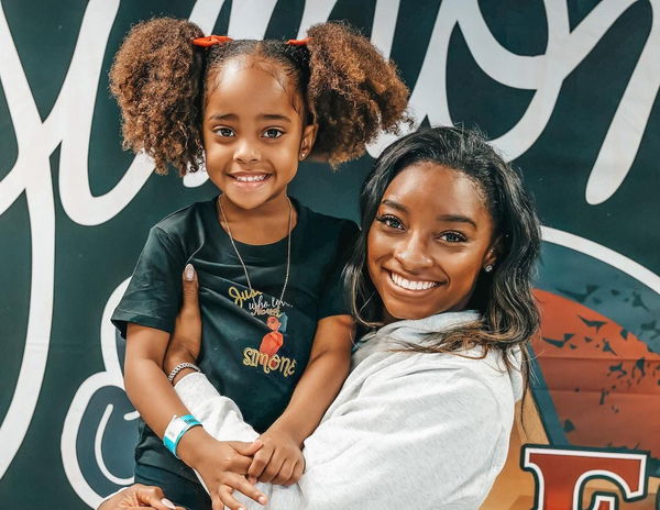 Nova Davidson and Simone Biles