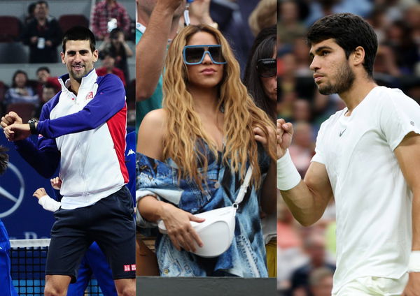 Novak Djokovic Carlos Alcaraz and Shakira