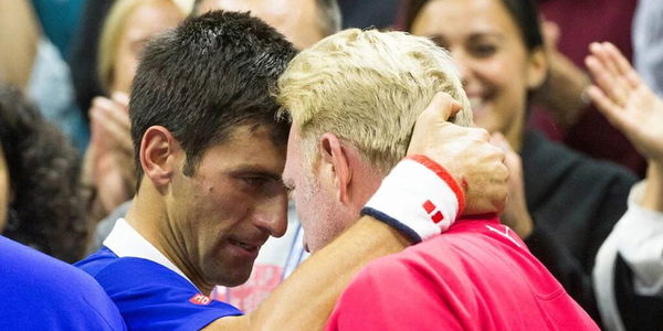 Novak Djokovic and Boris Becker