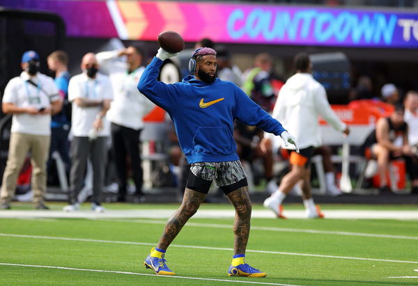 Odell Beckham Jr Wore $200,000 Diamond-Studded Cleats to Super Bowl LVI;  Are These The Most Expensive Cleats in Super Bowl History? -  EssentiallySports