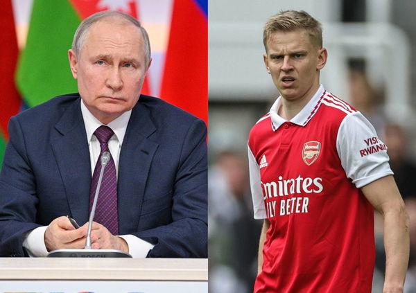 Oleksandr Zinchenko and Vladimir Putin