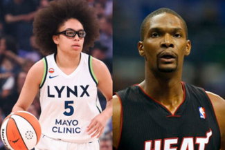 Olivia Miles and Chris Bosh