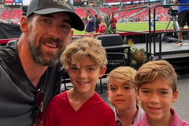 Michael Phelps with his sons