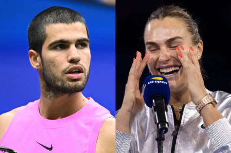Carlos Alcaraz Embarrassed as Aryna Sabalenka Makes Hilarious Jannik Sinner Blunder After US Open Triumph