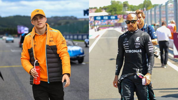 Oscar Piastri (L) &#038; Lewis Hamilton (R)