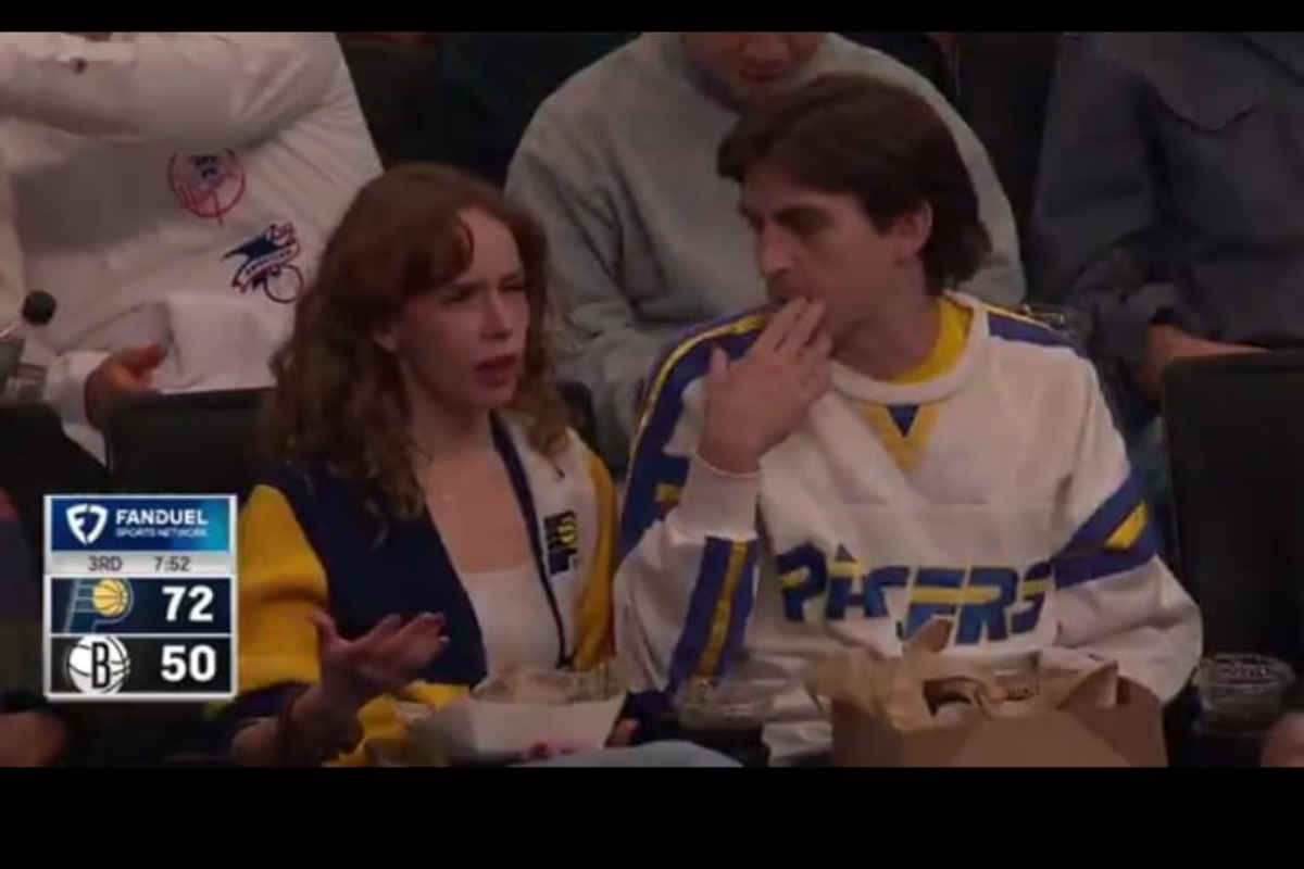 Cameras Catch Female Pacers Fan’s Heated Courtside Exchange With Partner During Game