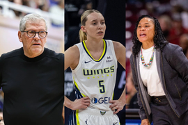 Paige Bueckers, Geno Auriemma, Dawn Staley