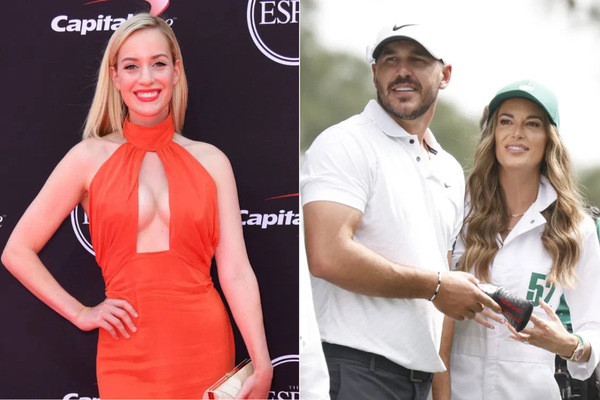 Paige Spiranac Brooks Koepka Jena Sims collage