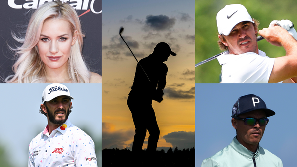 Paige Spiranac Brooks Koepka Max Homa Rickie Fowler Silhouette Collage