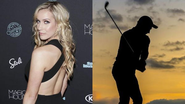 Paige Spiranac Golfer Silhouette Collage