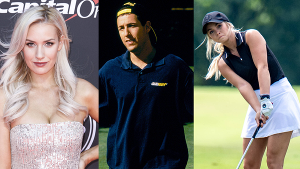 Paige Spiranac, Hailey Ostrom, Adam Sandler